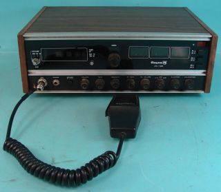 Vtg 1976 Royce R Clock Radio Base Station Transceiver Model 1 - 640 W/ Microphone