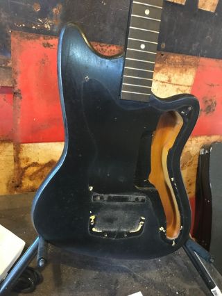 1965 Harmony Bobkat Body Neck Husk Vintage Electric Guitar Project Silvertone 2