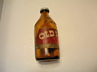 Vintage Old Lager Mini Glass Beer Bottle,  Salesman Sample,  No Deposit,  Duraglas