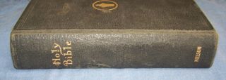 1929 GIDEONS HOTEL BIBLE THOMAS NELSON ASE VERSION HARDBACK RED GILT PAGE ENDS 2