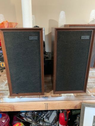 Vintage Altec Lansing 887a Capri Speakers Cabinets Audiophile Walnut Monitors