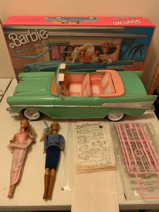 Vtg ‘88 Mattel Barbie 57 Chevy Convertible Car Complete 3561