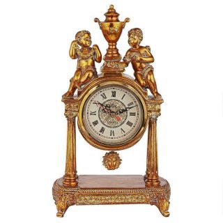Design Toscano Arch Of Aion God Of Time Pendulum Mantel Clock