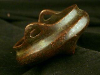 Exquisite Chinese Qing Dy Bronze 2er Little Incense Burner K031