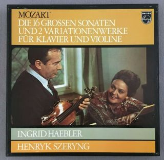 Haebler Szeryng Mozart 16 Violin & Piano Sonatas 6lp Philips 6747 125 Stereo