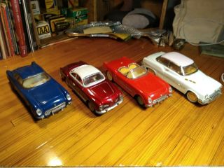 Four,  Vintage Toy Friction Cars,  Automotive,  Collectables,  Chevrolet.