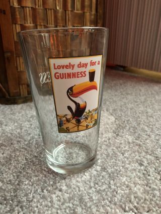 Guinness Pint Toucan Lovely Day For A Guiness Beer Glass Brew Brewing Company