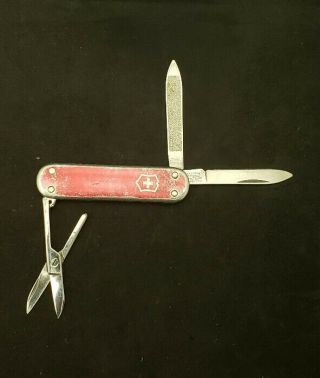 Vintage Victorinox Alox Victoria Executive Swiss Army Knife / Faded Scales
