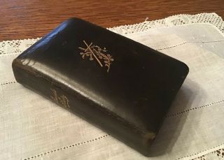 Vintage Catholic Leather Prayer Book Guide To Piety Pocket Sz Gilded Dated 1903