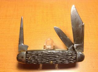 Vintage Pal Cutlery Co.  Usa 3 Blade Equal End Pocket Knife - 3 3/4 "