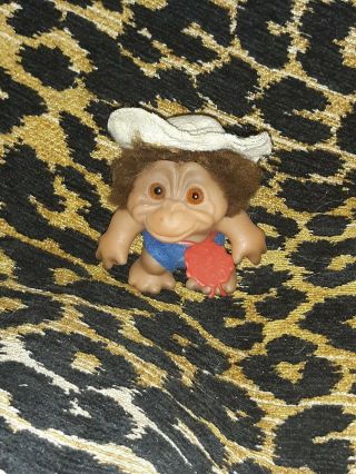 Thomas Dam Vintage Rare 60s Baby Monkey Troll Doll Dam Troll