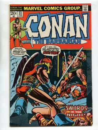 1973 Marvel Conan The Barbarian 23 1st Appearance Red Sonja Vf Unpressed
