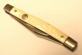 Vintage Imperial Small 2 Blade Pocket Knife,  Pearl Handle,  U.  S.  A. ,