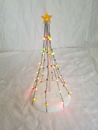 Dept 56 Village Accessories Lighted Christmas Pole With 48 Mini Lights 52679