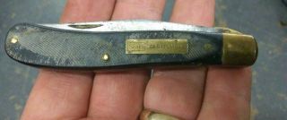 Vintage Sears Craftsman Folding Pocket Knife 3 " Single Blade