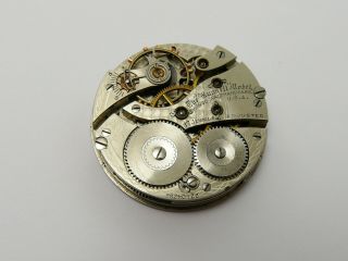 Vintage 1918 Pocket Watch Movement Waltham Usa 17j (the Russell Model) Running