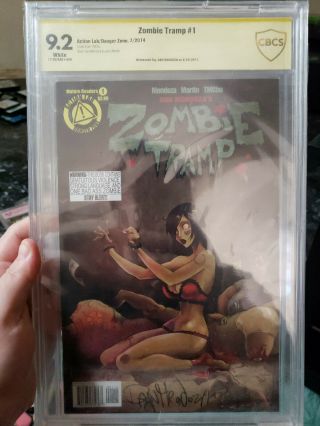 Zombie Tramp 1 Signed By Dan Mendoza First Printing Cbcs 9.  2