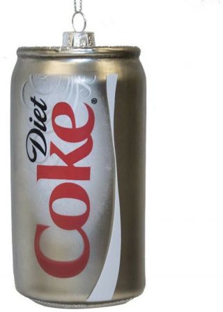 Kurt Adler Coca - Cola Diet Coke Can Christmas Ornament Shiping