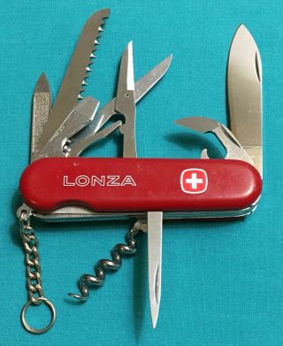 Retired Wenger Delemont Swiss Army Knife - Red Forester - Multi Tool Lonza