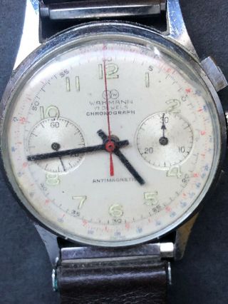 Vintage Wakmann Chronograph Automatic Wristwatch Men’s Watch - Breitling