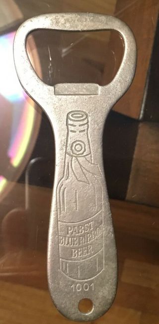 Antique Pabst Blue Ribbon Beer Bottle Opener Milwaukee Wi Advertising 1940s