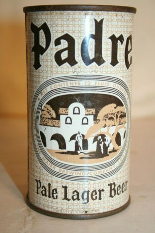 Padre Pale Lager Beer 12 Oz Flat Top - Maier Brewing Co,  Los Angeles,  California