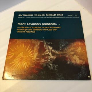 Mark Levinson Presents Jazz And Classical Repertoire Dbx Pressing