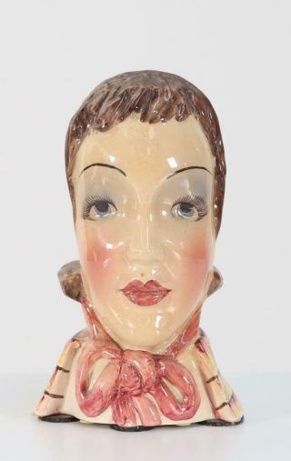 Vintage - Pencil/flower Holder In The Shape Of A Woman - M.  G.  A.  Albisola - Italy