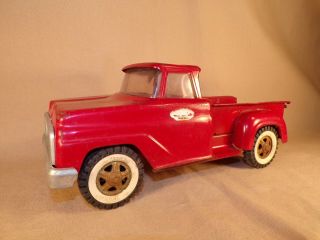 Vintage Red Tonka Stepside Pickup Truck Great Vintage 1950s 1960s Decor