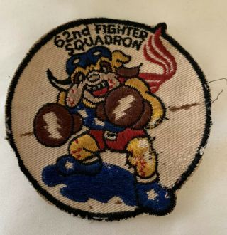 Vintage Military Air Force Usaf 62nd Tactical Fighter Squadron Patch