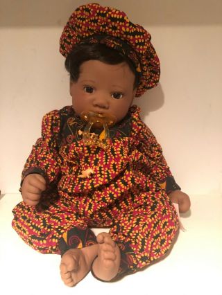 Vintage Black Doll - Honey Love By Lee Middleton 17 "