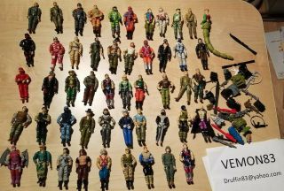 Gi Joe Arah Vintage Cobra Commander Storm Shadow Duke Serpentor 50 Figures