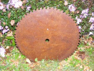 Vintage Buzz Saw Blade 26 In.  Diameter Saw Mill Industrial Lumber Business