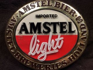 Imported Amstel Light Beer Sign Amstel Bier Breweries Holland Van Munching & Co.