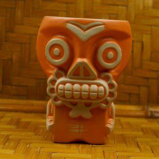 Tiki Mug Day Of The Deadtiki Dead Orange Skull Munktiki Imports Alderete 2