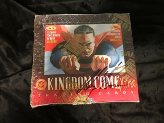 1996 Kingdom Come Skybox Dc Trading Cards Box Autographed By Alex Ross