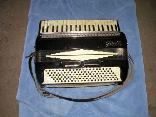 Vintage Ferolli Piano Accordion With Case Made In Italy