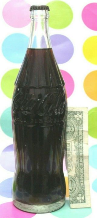 Uruguay Vintage Old Coca Cola Big Tall Bottle Acl Size Rare 700 730 740 770