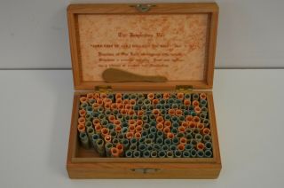 Vintage The Inspiration Box - Scrolls With Bible Verses With Wooden Box