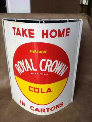 Vintage Royal Crown Rc Cola Soda Double Sided Advertising String Twine Holder