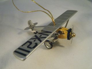 Schylling Tin Litho Spirit Of St Louis Plane N - X - 211 Ornament Box