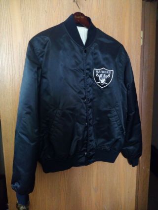 Vintage Oakland Raiders Starter Satin Jacket Xl