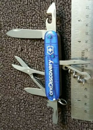 Sapphire Blue Swiss Army Victorinox Climber Pocket Knife Multi Tool Sak Edc