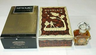 Vintage Guerlain Mitsouko Perfume Bottle & Box 1/2 Oz Open - Full Circa 1983