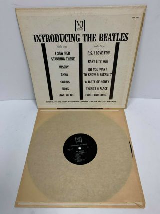 Vee Jay Records INTRODUCING THE BEATLES LP Album Vinyl SR 1062 (1964) 2