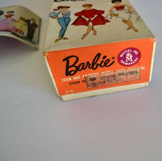 VINTAGE 1960 ' S Orig Barbie Japanese KB Sticker Box Redhead Ponytail plus Booklet 2
