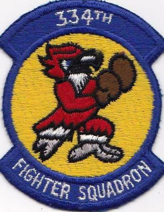 334 Th Tactical Fighter Squadron (tfs) Patch Eagles F - 105,  F - 4,  F - 15