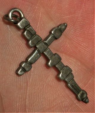 Vintage C.  1930s Sterling Silver Cross Spanish Colonial Style Vafo