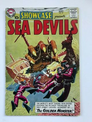 Showcase 27 Vg - /3.  5 1st App.  Of Sea Devils Dc Comic 1960 Key Issue L@@k