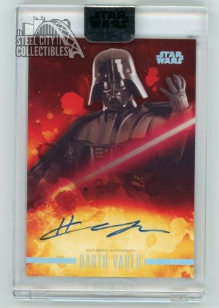 Hayden Christensen Vader 2019 Topps Star Wars Stellar Signatures Auto Card 06/40